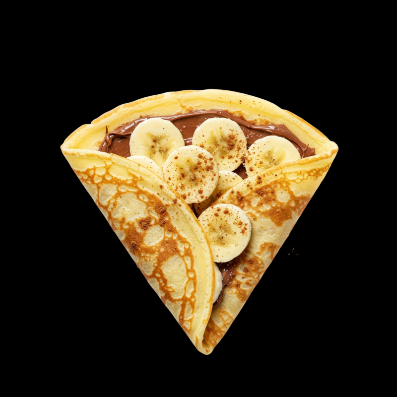 Banana Nutella and Cinnamon Sugar Crepe