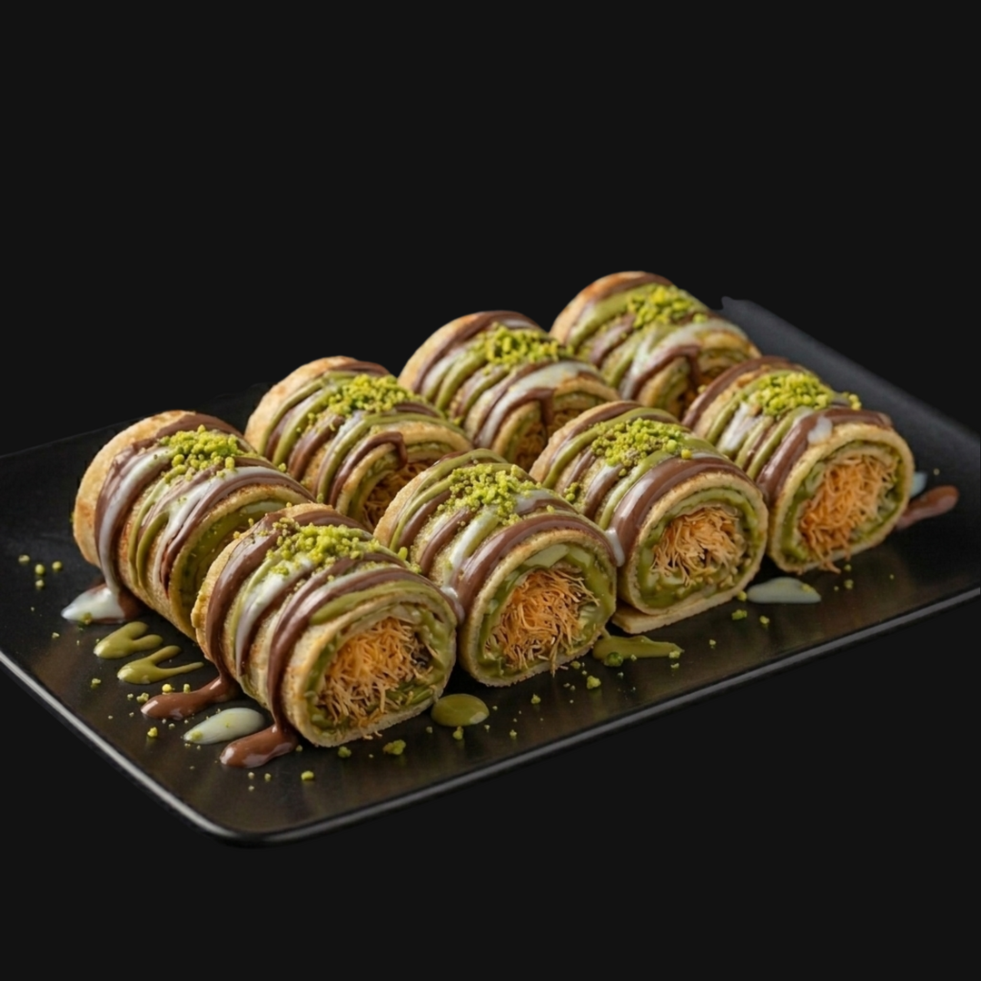 Dubai Chocolate Crepe Roll