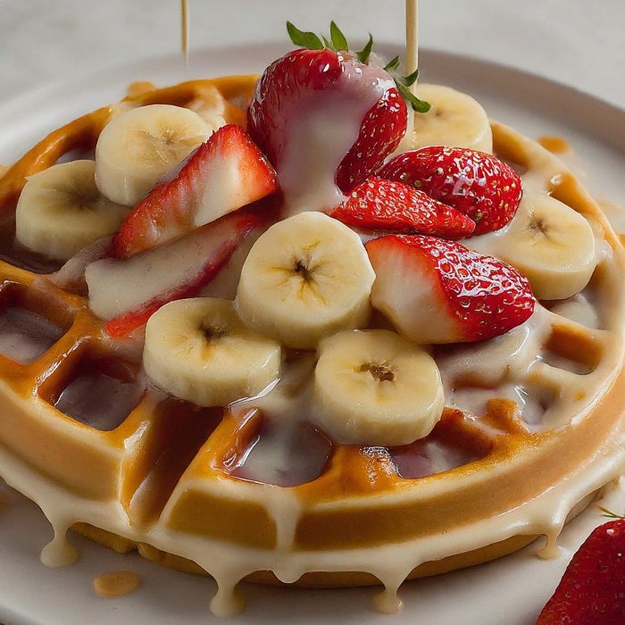 BANANA STRAWBERRY AND CONDENSED MILK CREPE